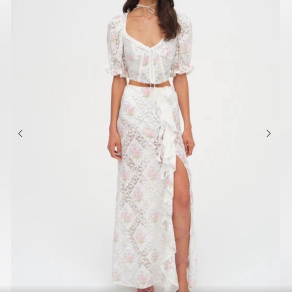 For Love And Lemons Dakota Floral Maxi Skirt For Love And Lemons Dakota Floral Maxi Skirt